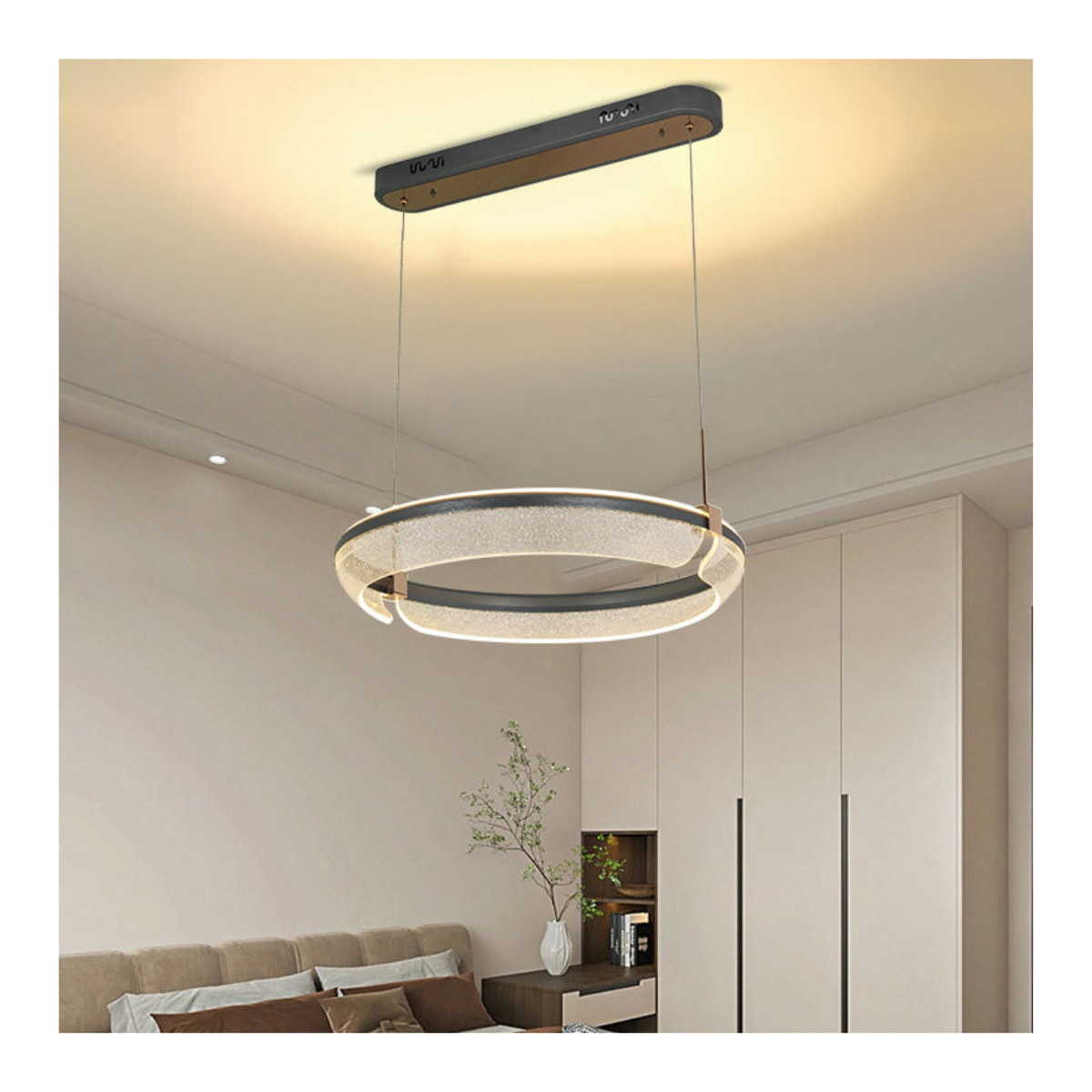 Twin Tier Bubble Pendant Light